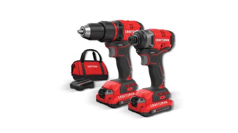 Craftsman V20 2-Tool 20-Volt Max Brushless Power Tool Combo Kit With Case